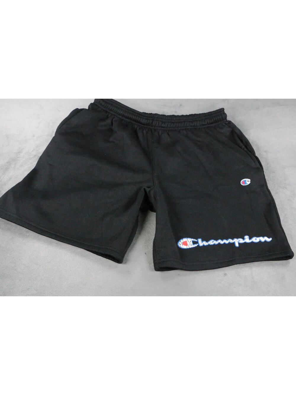 Champion Men's Black Athletic Shorts Size 2XL Logo Pocket Casual Activewear